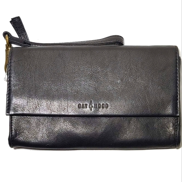 day & mood Handbags - NEW! DAY & MOOD Anthropologie Black Leather 2 in 1 Wristlet & Wallet.
